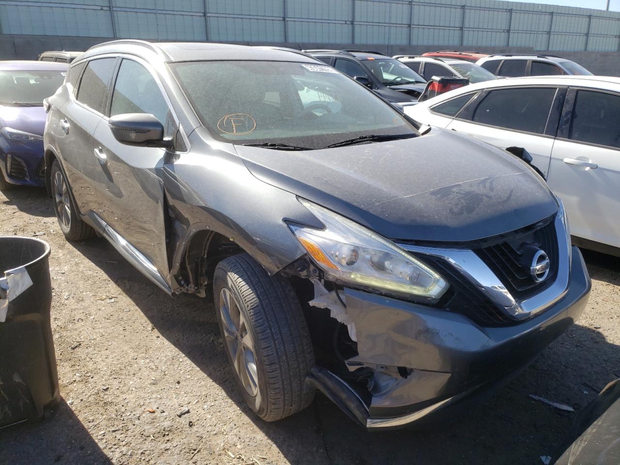 NISSAN MURANO S 2016 with VIN 5N1AZ2MHXGN110732 - Photo from auction
