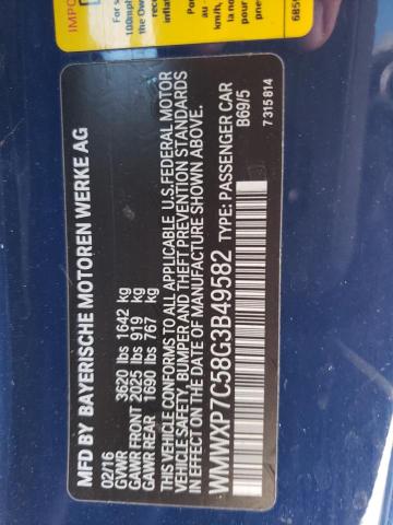 Photo 10 from auction – 2016 MINI COOPER S with VIN WMWXP7C58G3B49582