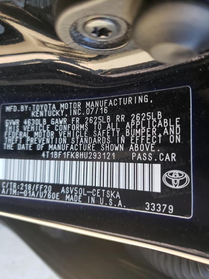 Photo 10 from auction – 2017 TOYOTA CAMRY LE with VIN 4T1BF1FK8HU293121