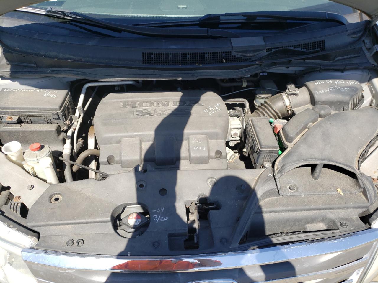 Photo 12 from auction – 2011 HONDA ODYSSEY EX with VIN 5FNRL5H64BB080704