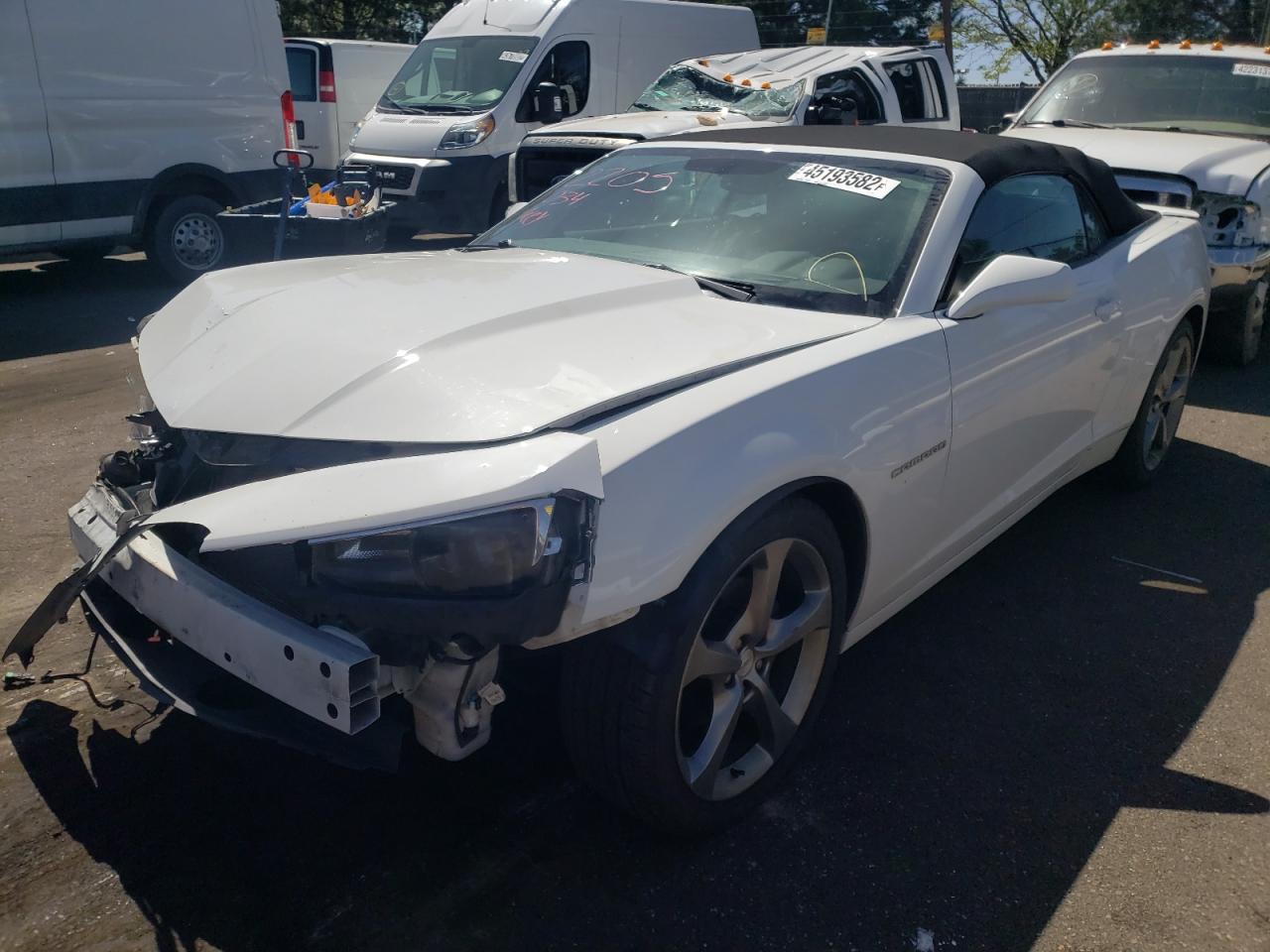 Photo 2 from auction – 2014 CHEVROLET CAMARO LT with VIN 2G1FC3D33E9303660