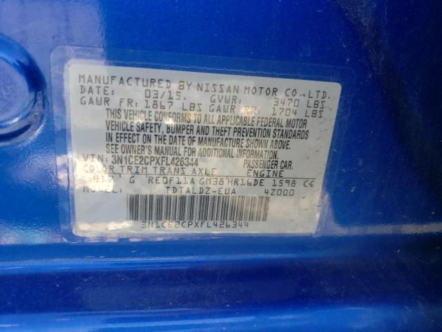 Photo 10 from auction – 2015 NISSAN VERSA NOTE with VIN 3N1CE2CPXFL426344