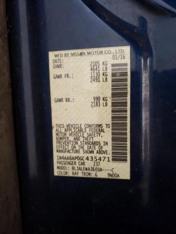 Photo 10 from auction – 2016 NISSAN MAXIMA 3.5 with VIN 1N4AA6AP0GC435471