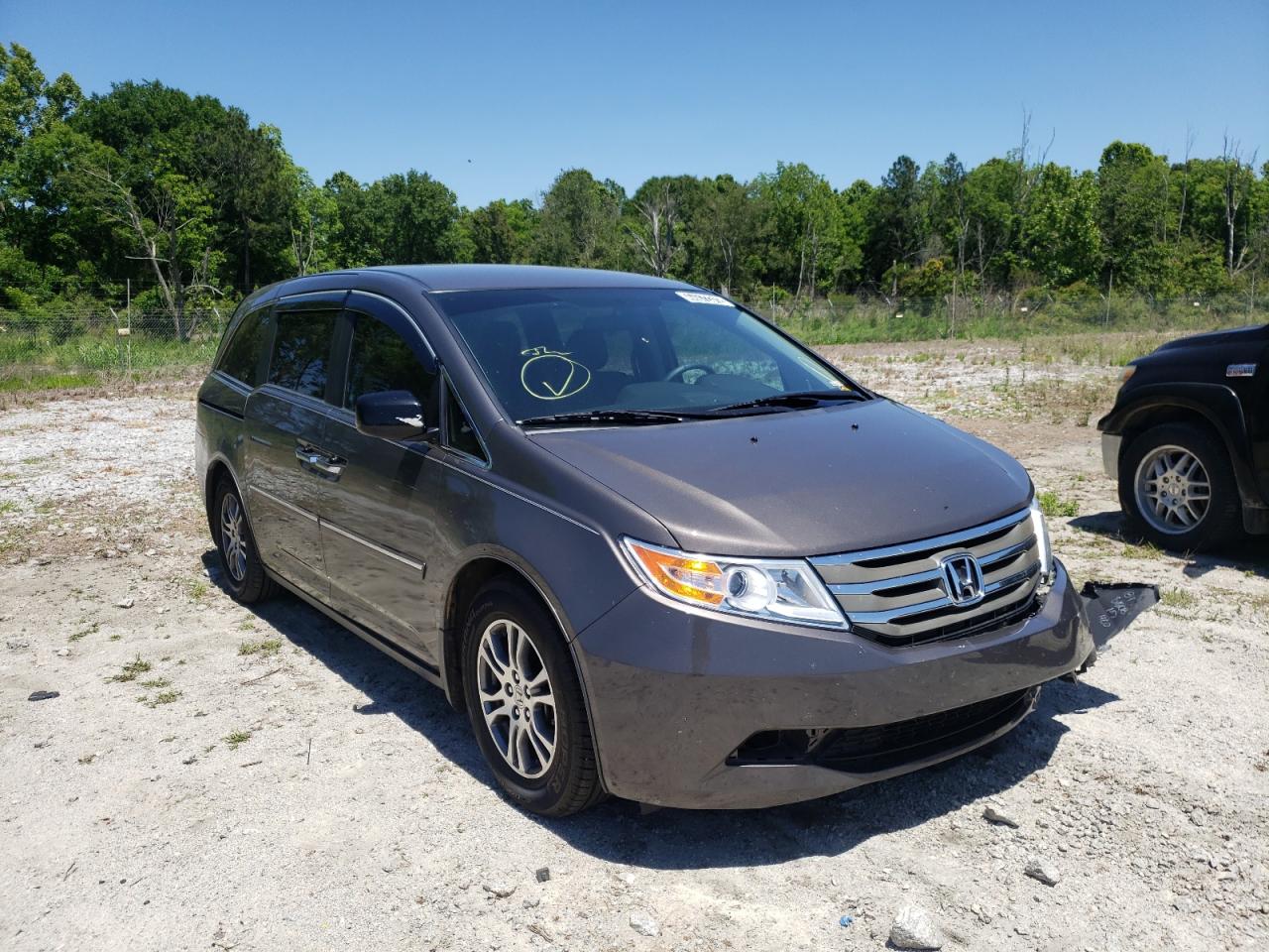 HONDA ODYSSEY EX 2013 with VIN 5FNRL5H46DB042487 - Photo from auction
