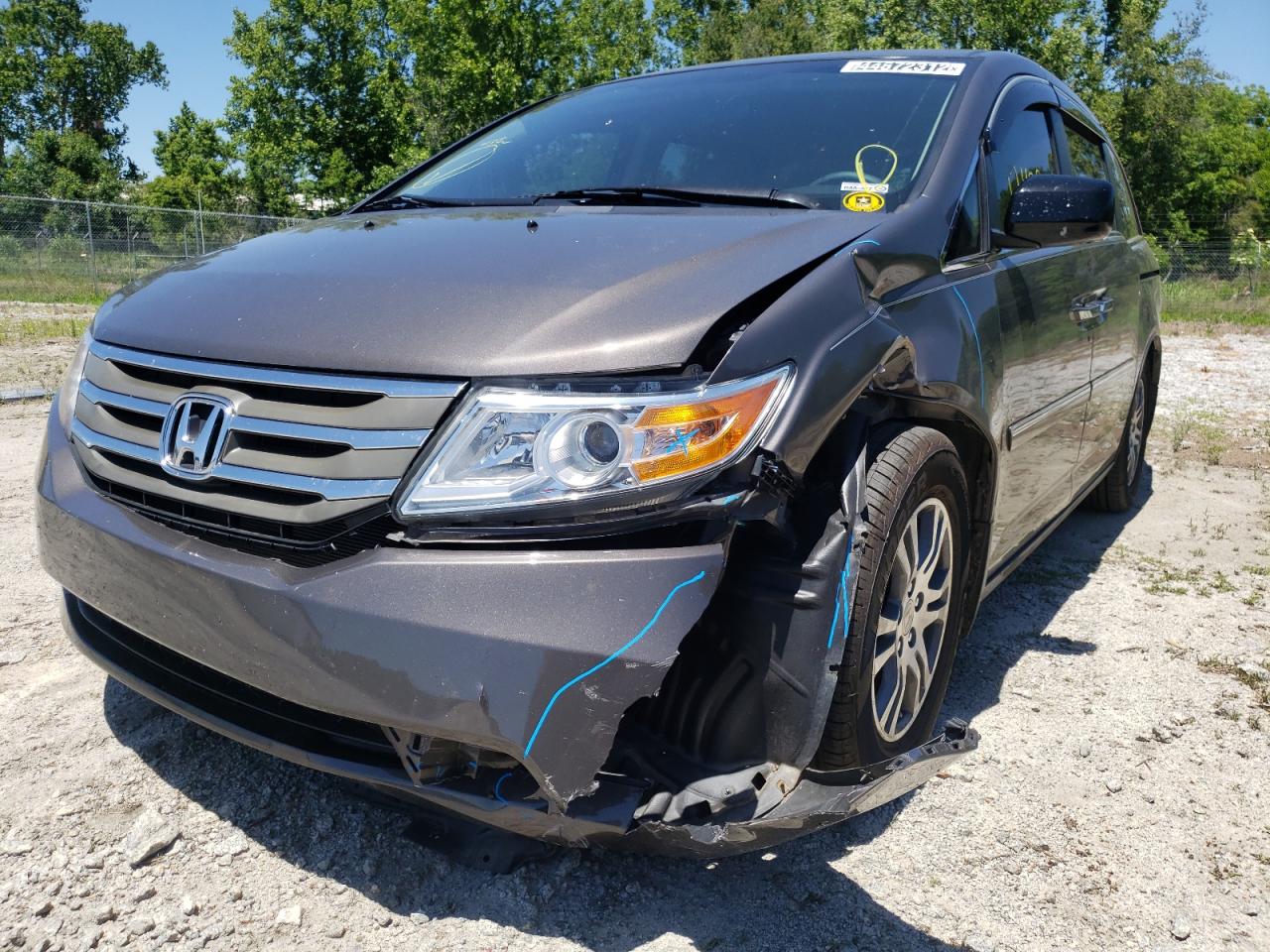 Photo 9 from auction – 2013 HONDA ODYSSEY EX with VIN 5FNRL5H46DB042487