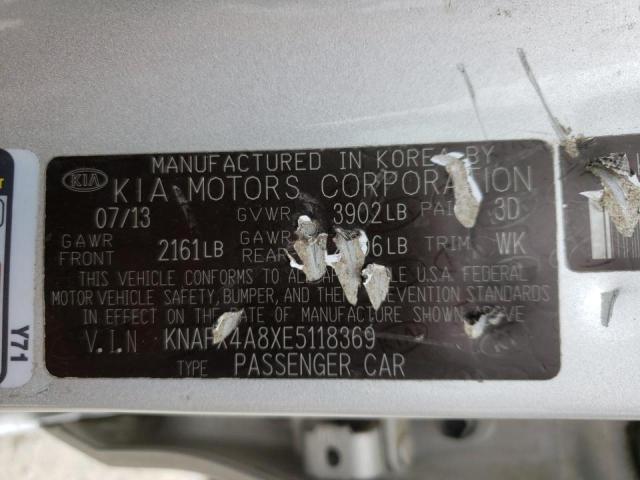 Photo 10 from auction – 2014 KIA FORTE EX with VIN KNAFX4A8XE5118369