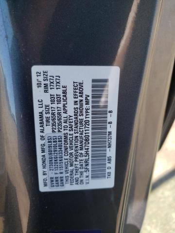 Photo 10 from auction – 2013 HONDA ODYSSEY EX with VIN 5FNRL5H47DB011720