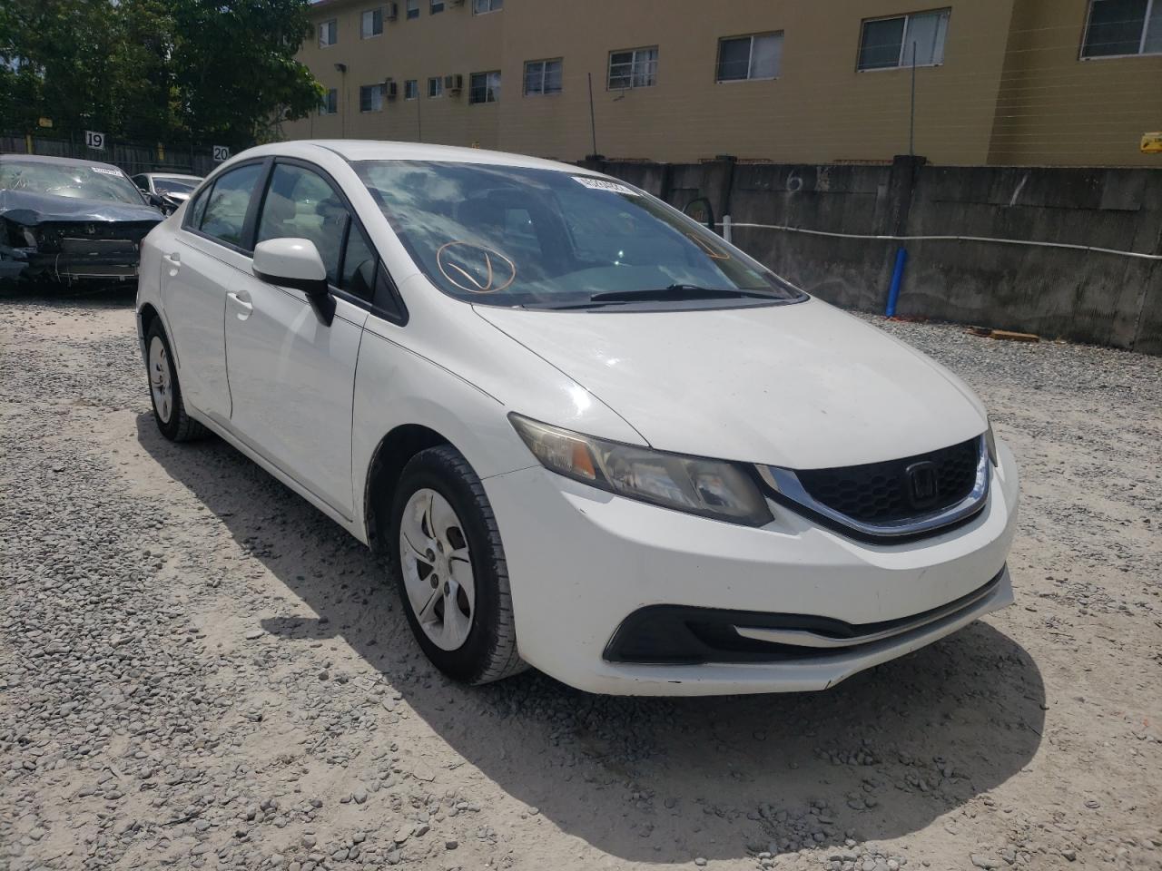 Photo 1 from auction – 2013 HONDA CIVIC LX with VIN 19XFB2F5XDE007697