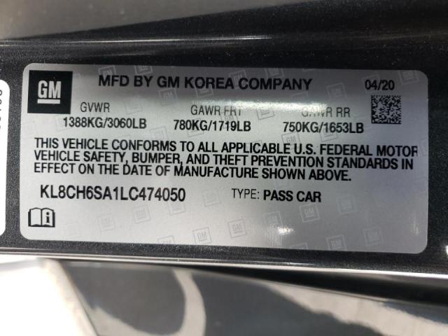 Photo 10 from auction – 2020 CHEVROLET SPARK ACTI with VIN KL8CH6SA1LC474050