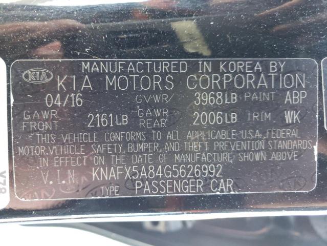 Photo 10 from auction – 2016 KIA FORTE EX with VIN KNAFX5A84G5626992