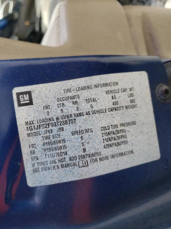 Photo 10 from auction – 2003 CHEVROLET CAVALIER L with VIN 1G1JF52F937238757
