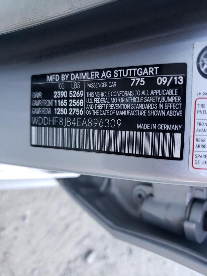 Photo 10 from auction – 2014 MERCEDES-BENZ E 350 4MAT with VIN WDDHF8JB4EA896309