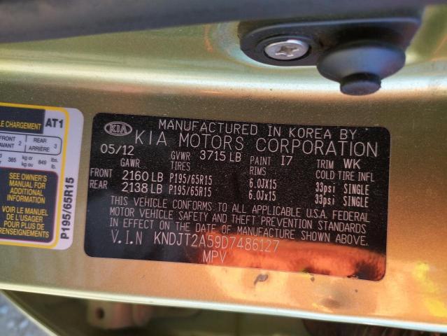 Photo 10 from auction – 2013 KIA SOUL with VIN KNDJT2A59D7486127