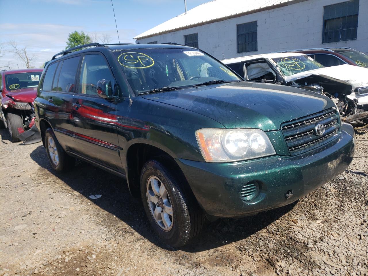 TOYOTA HIGHLANDER 2001 with VIN JTEHF21A410019989 - Photo from auction