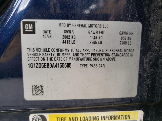 Photo 10 from auction – 2010 CHEVROLET MALIBU 2LT with VIN 1G1ZD5EB9A4155605