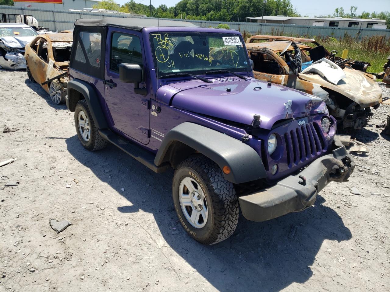 Photo 1 from auction – 2017 JEEP WRANGLER S with VIN 1C4AJWAG2HL748422