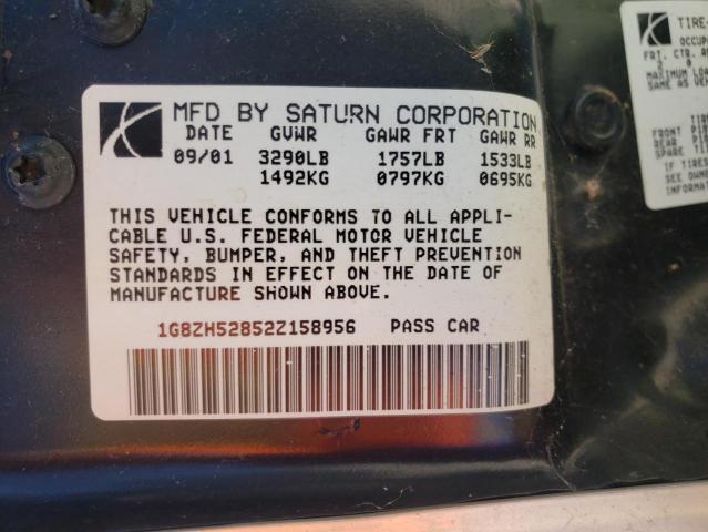 Photo 10 from auction – 2002 SATURN SL1 with VIN 1G8ZH52852Z158956