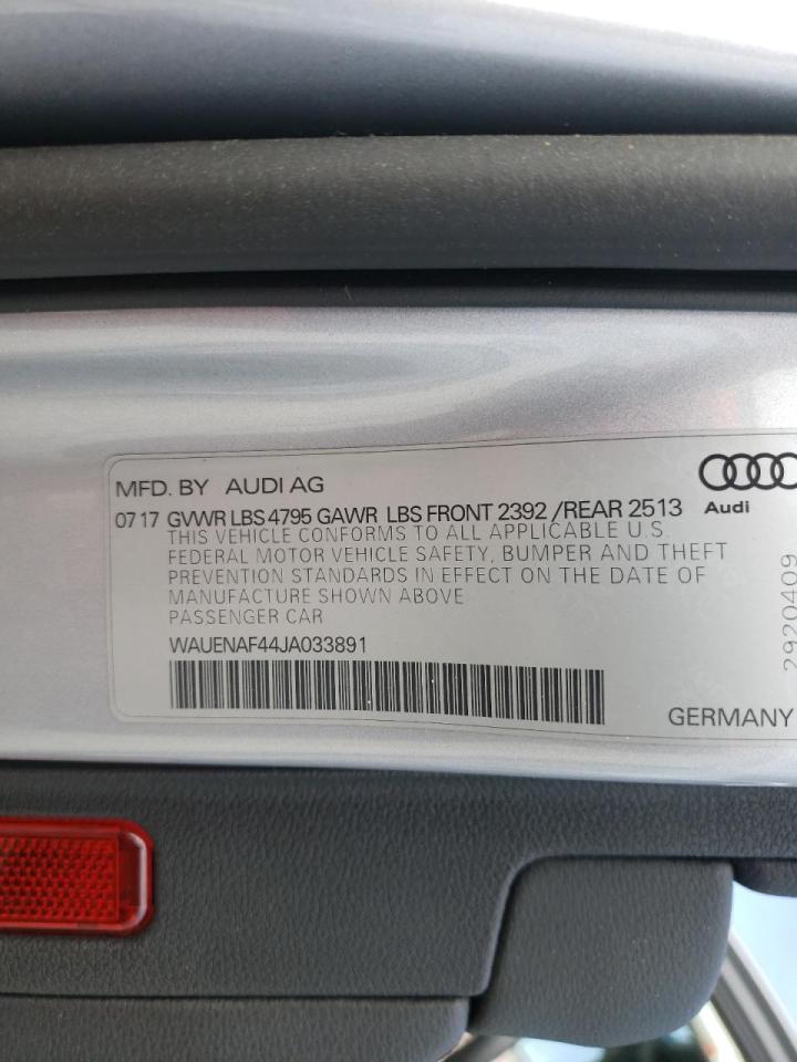Photo 10 from auction – 2018 AUDI A4 PREMIUM with VIN WAUENAF44JA033891