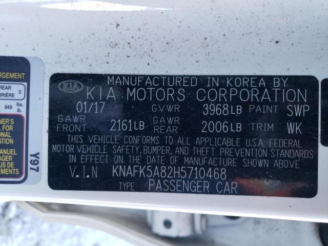 Photo 10 from auction – 2017 KIA FORTE LX with VIN KNAFK5A82H5710468