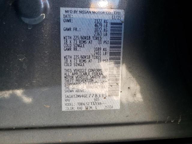 Photo 10 from auction – 2016 NISSAN ROGUE S with VIN 5N1AT2MV4GC778335