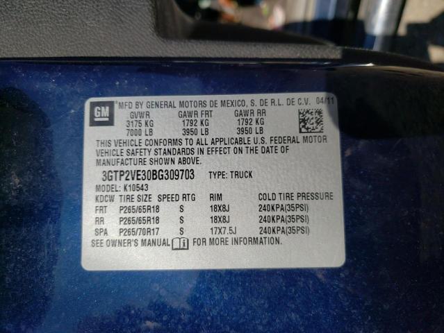 Photo 10 from auction – 2011 GMC SIERRA K15 with VIN 3GTP2VE30BG309703