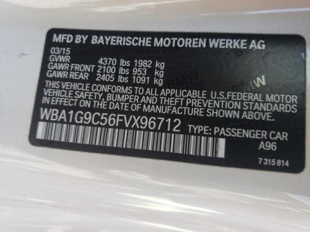 Photo 10 from auction – 2015 BMW 228 XI SUL with VIN WBA1G9C56FVX96712