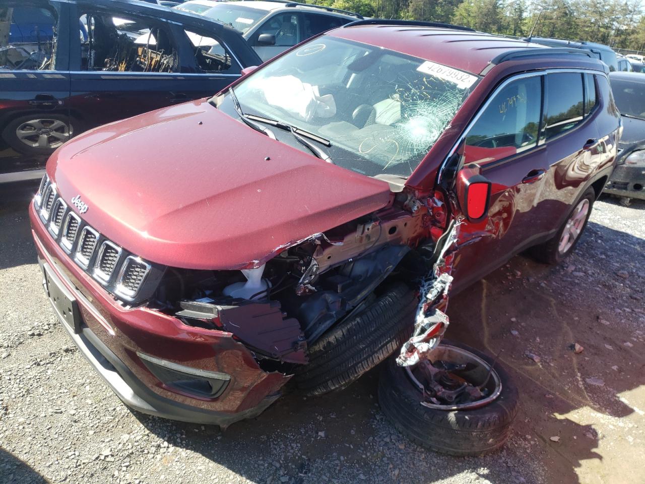 Photo 2 from auction – 2021 JEEP COMPASS LA with VIN 3C4NJDBB2MT503109