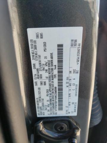 Photo 10 from auction – 2017 FORD F150 SUPER with VIN 1FTFW1EF1HKC54599