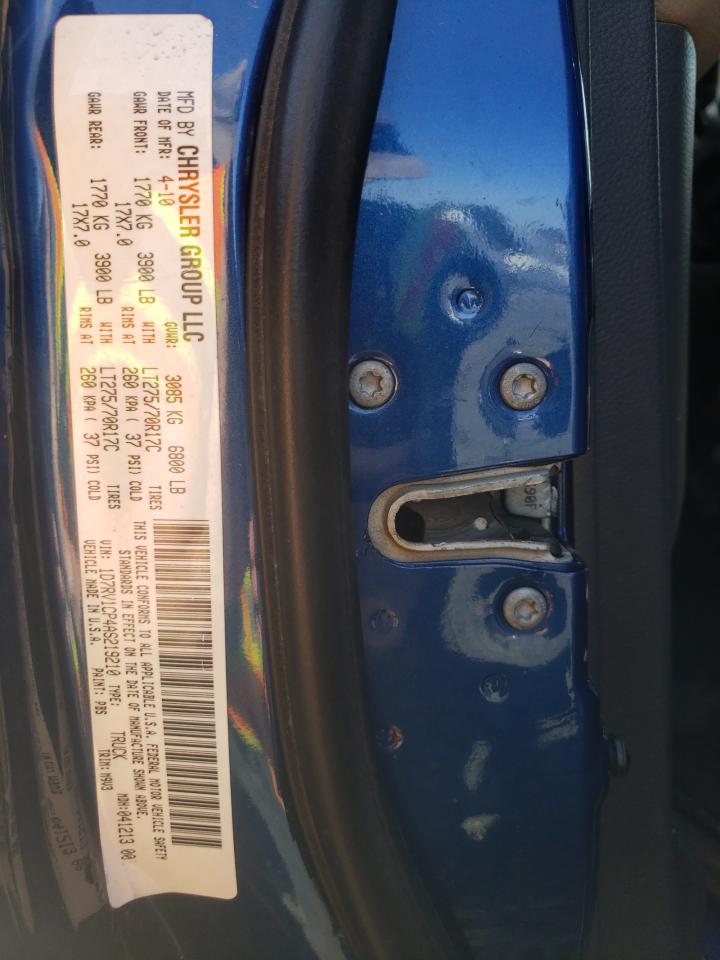 Photo 10 from auction – 2010 DODGE RAM 1500 with VIN 1D7RV1CP4AS219210