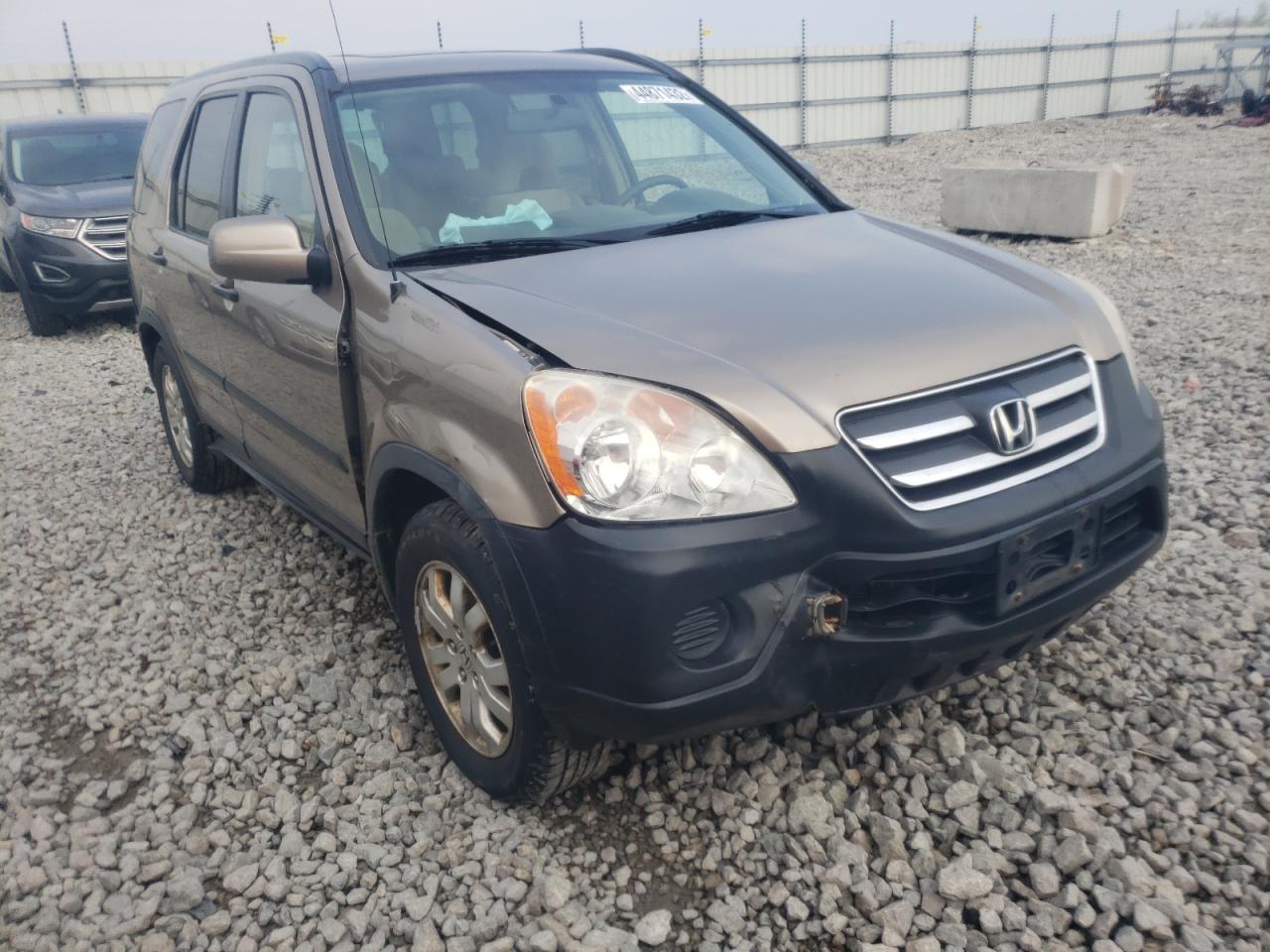 Photo 1 from auction – 2006 HONDA CR-V EX with VIN JHLRD78896C056351