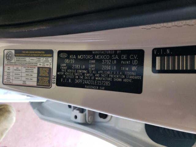 Photo 10 from auction – 2020 KIA FORTE FE with VIN 3KPF24AD1LE157285