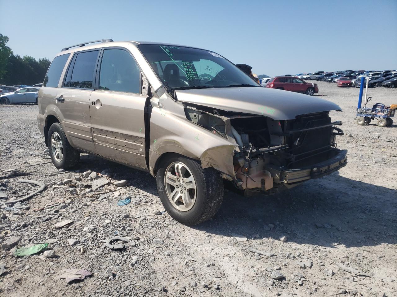 HONDA PILOT EXL 2003 مع رقم تعريف المركبة 2HKYF18643H523917 - صورة من المزاد