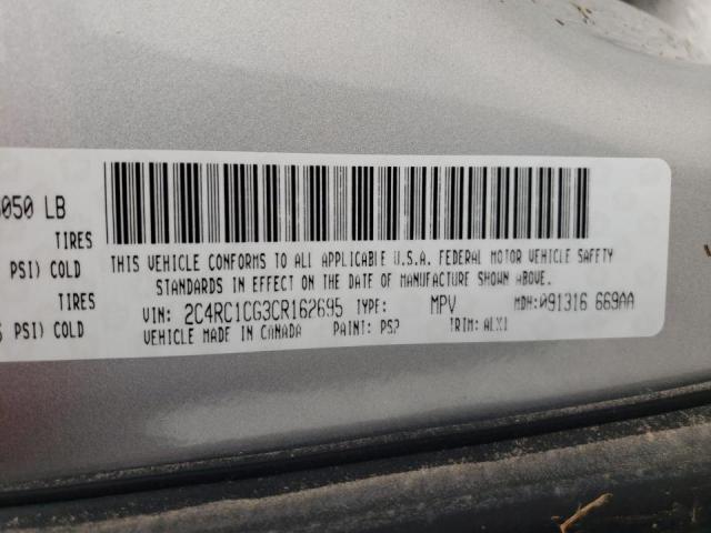 Photo 10 from auction – 2012 CHRYSLER TOWN & COU with VIN 2C4RC1CG3CR162695