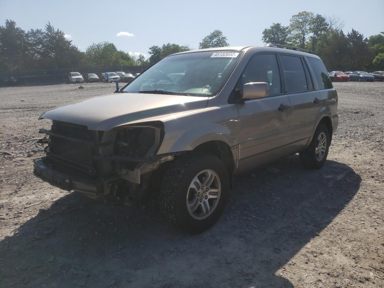 Photo 2 from auction – 2003 HONDA PILOT EXL with VIN 2HKYF18643H523917