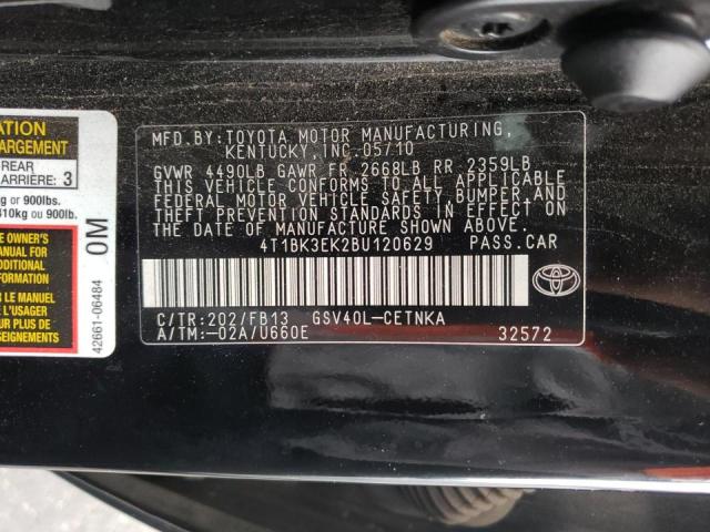 Photo 10 from auction – 2011 TOYOTA CAMRY SE with VIN 4T1BK3EK2BU120629