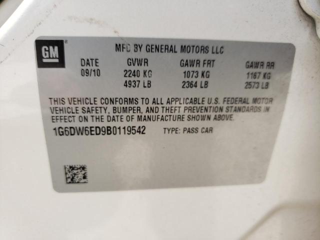 Photo 10 from auction – 2011 CADILLAC STS LUXURY with VIN 1G6DW6ED9B0119542