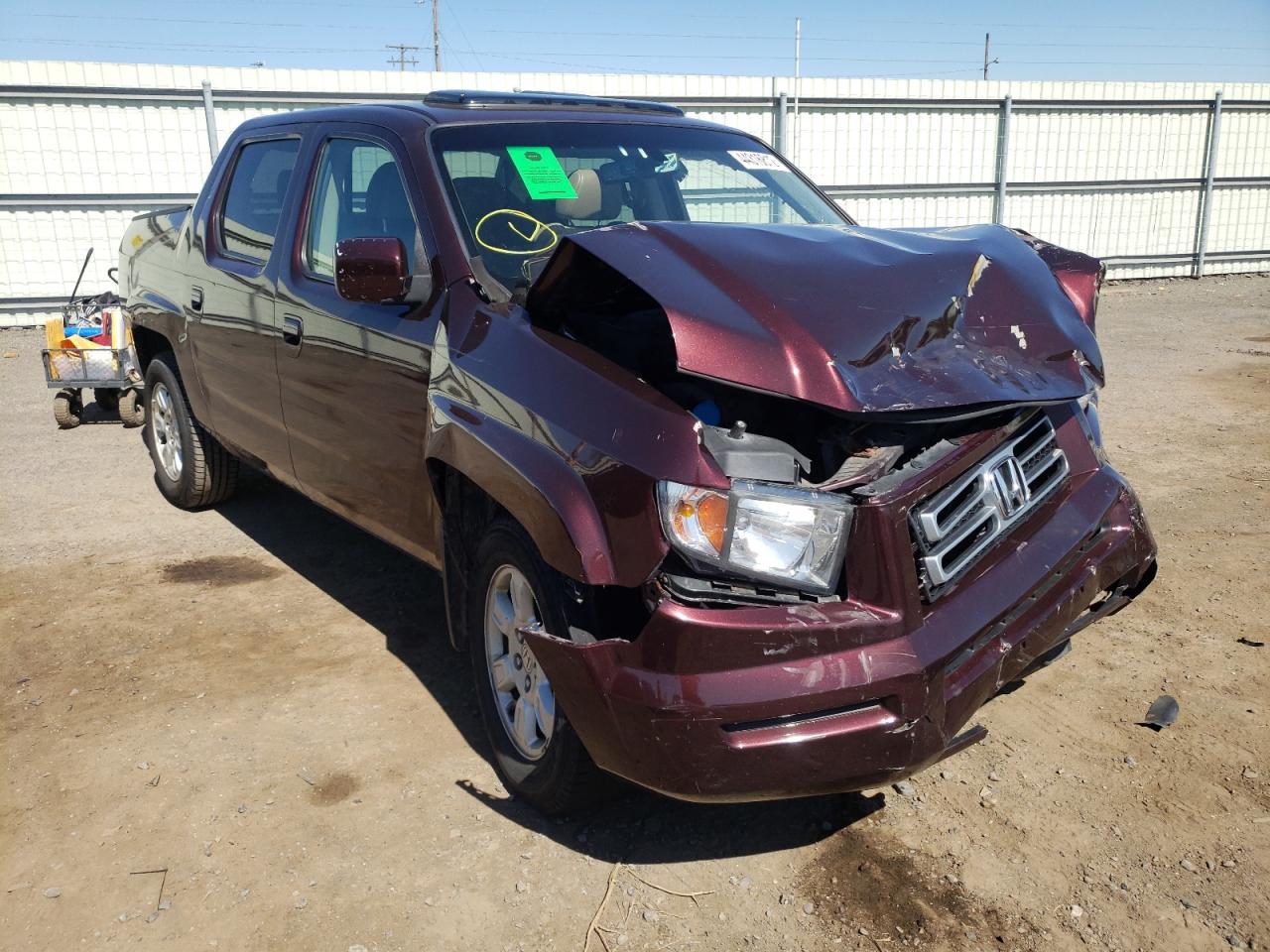 HONDA RIDGELINE 2007 with VIN 2HJYK16537H523973 - Photo from auction