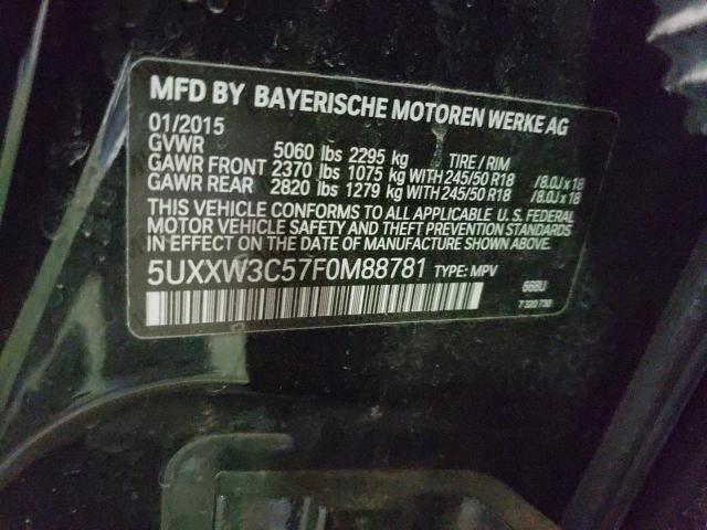 Photo 10 from auction – 2015 BMW X4 XDRIVE2 with VIN 5UXXW3C57F0M88781