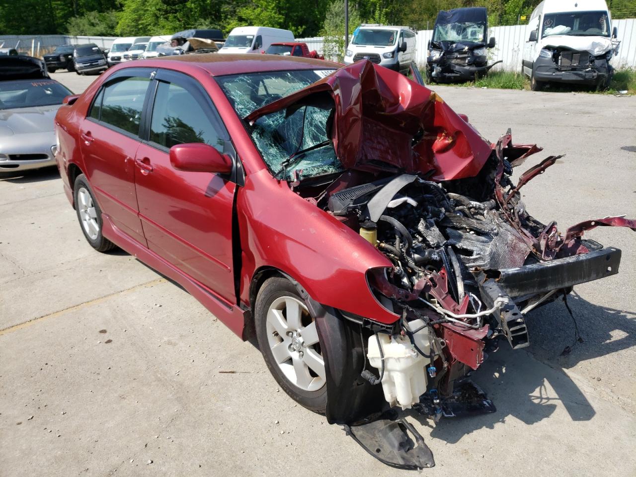TOYOTA COROLLA CE 2008 with VIN 1NXBR32E68Z938707 - Photo from auction