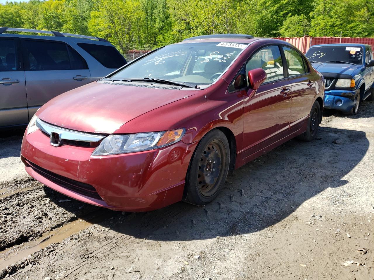 Photo 2 from auction – 2008 HONDA CIVIC EX with VIN 1HGFA16858L107714