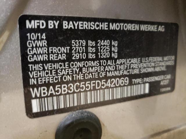 Photo 10 from auction – 2015 BMW 535 XI with VIN WBA5B3C55FD542069