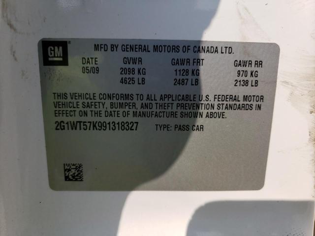 Photo 10 from auction – 2009 CHEVROLET IMPALA 1LT with VIN 2G1WT57K991318327