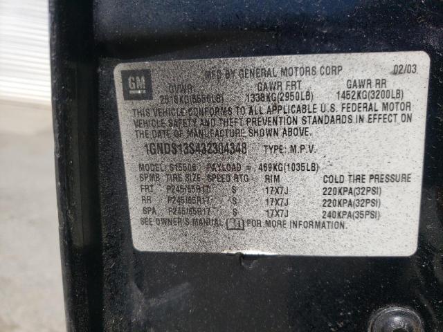 Photo 10 from auction – 2003 CHEVROLET TRAILBLAZE with VIN 1GNDS13S432304348