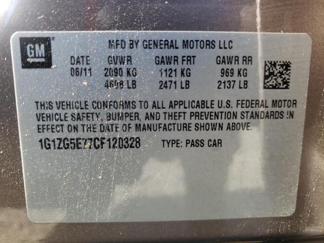 Photo 10 from auction – 2012 CHEVROLET MALIBU LTZ with VIN 1G1ZG5E77CF120328