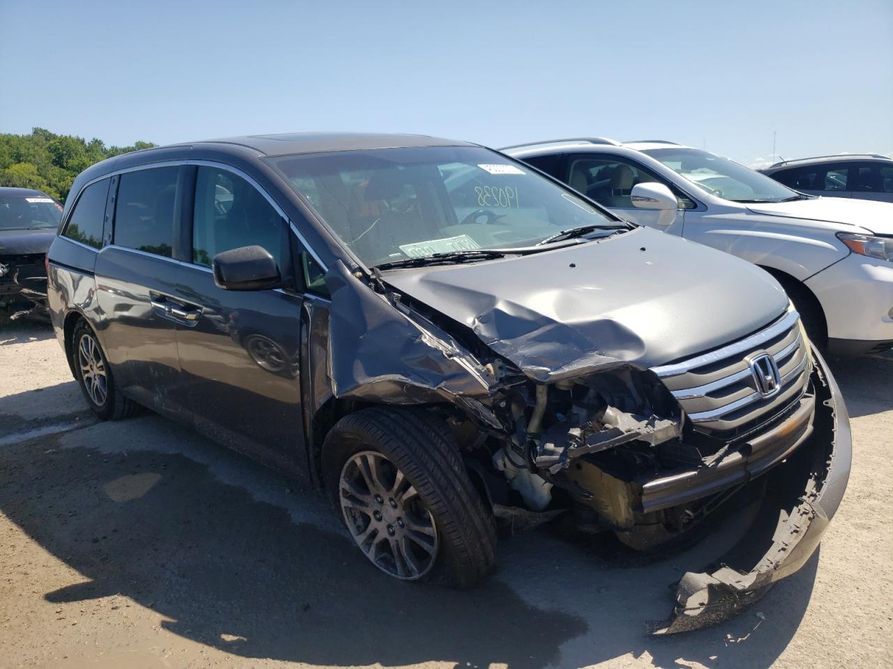 HONDA ODYSSEY EX 2012 with VIN 5FNRL5H67CB063896 - Photo from auction