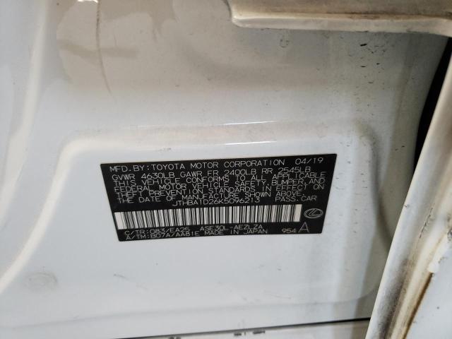 Photo 10 from auction – 2019 LEXUS IS 300 with VIN JTHBA1D26K5096213