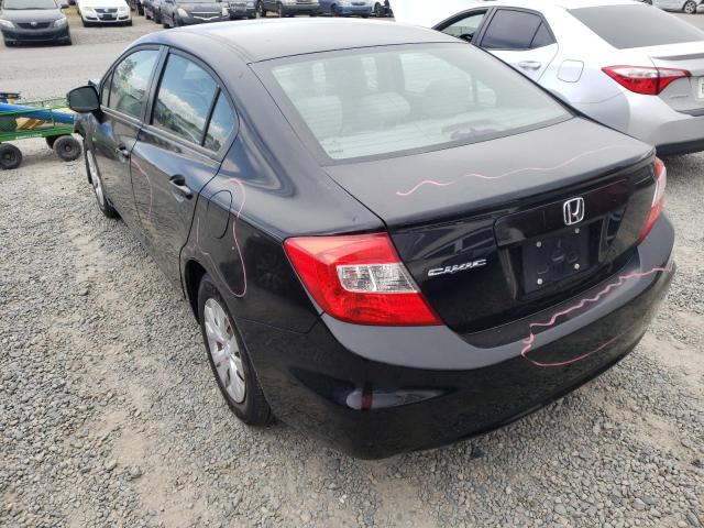 Photo 3 from auction – 2012 HONDA CIVIC LX with VIN 19XFB2F51CE353104