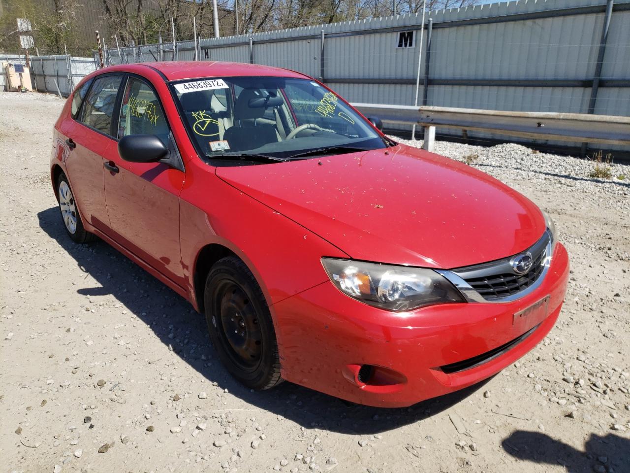 SUBARU IMPREZA 2. 2008 with VIN JF1GH61668G810464 - Photo from auction