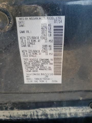Photo 10 from auction – 2014 NISSAN ROGUE S with VIN 5N1AT2MV3EC865110