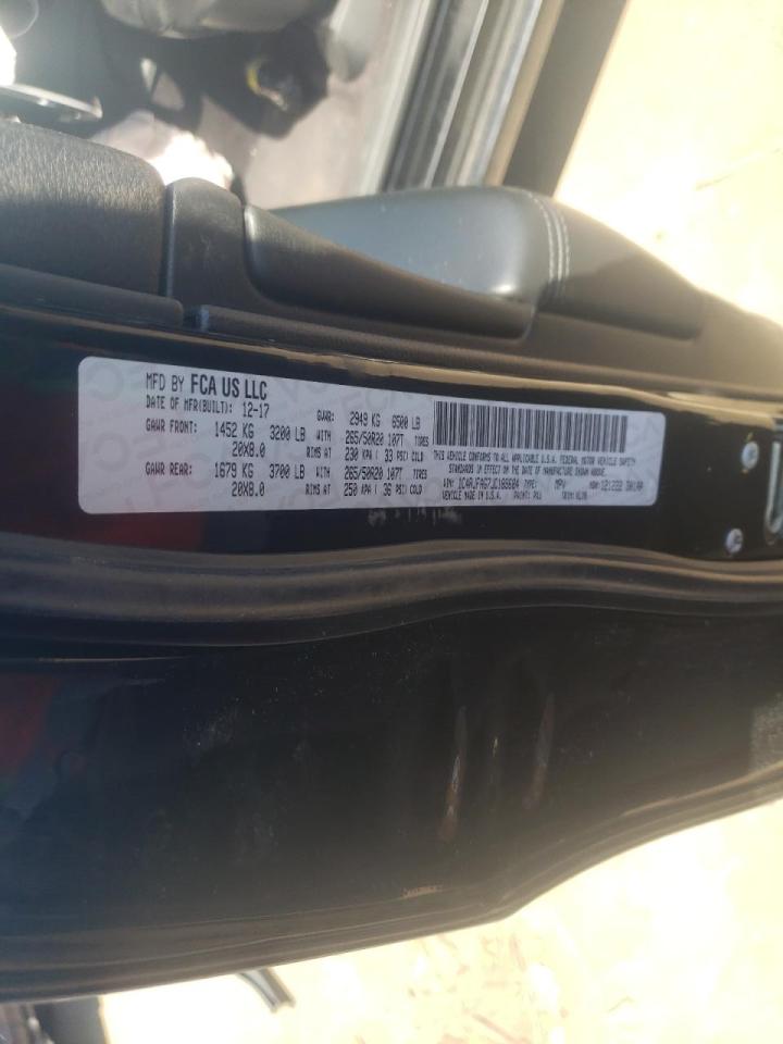 Photo 10 from auction – 2018 JEEP GRAND CHER with VIN 1C4RJFAG7JC189684